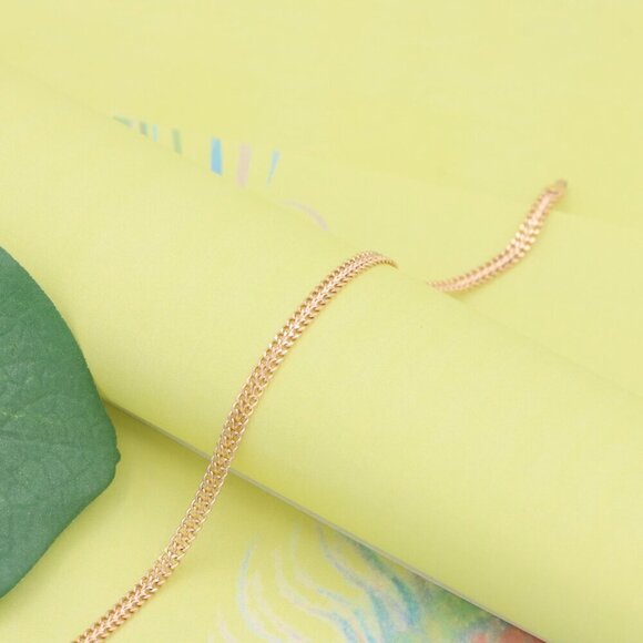 "Minimalist Rose Gold Bracelet with Fine Link Chain, XPBL1116 - Picture 3 of 13